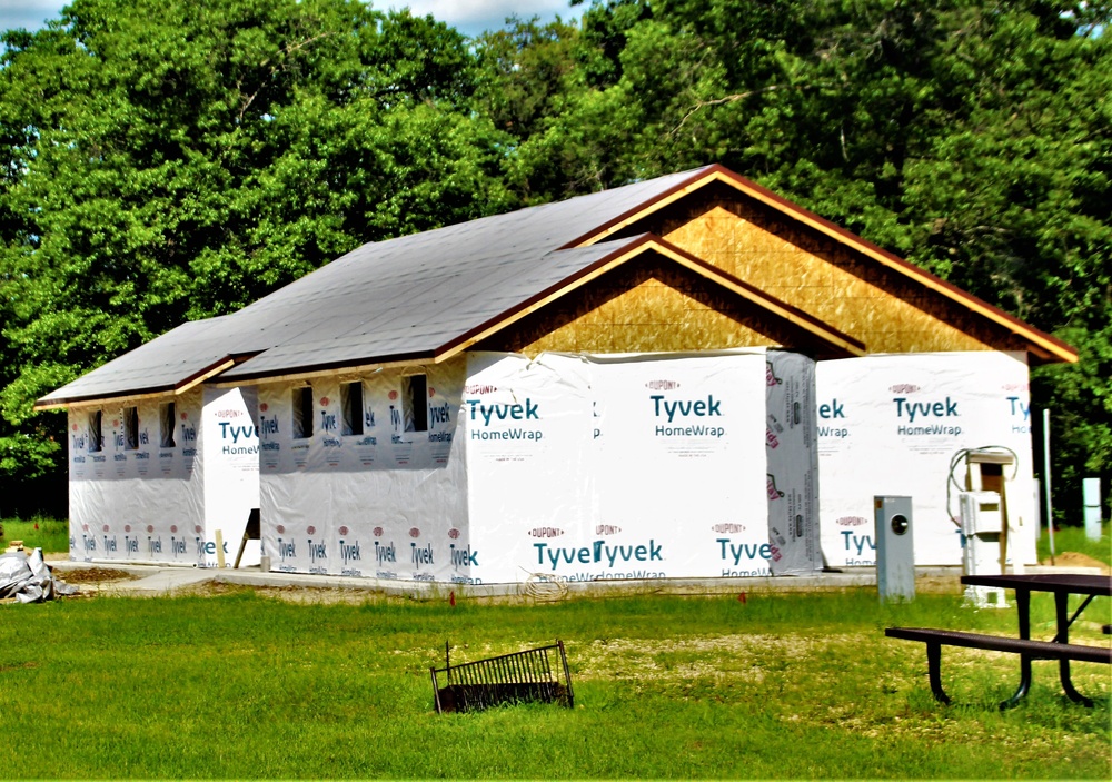 Construction continues for new comfort station at Fort McCoy’s Pine View Campground