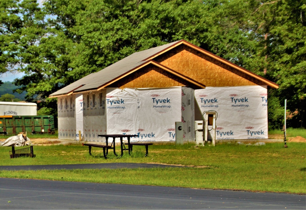 Construction continues for new comfort station at Fort McCoy’s Pine View Campground