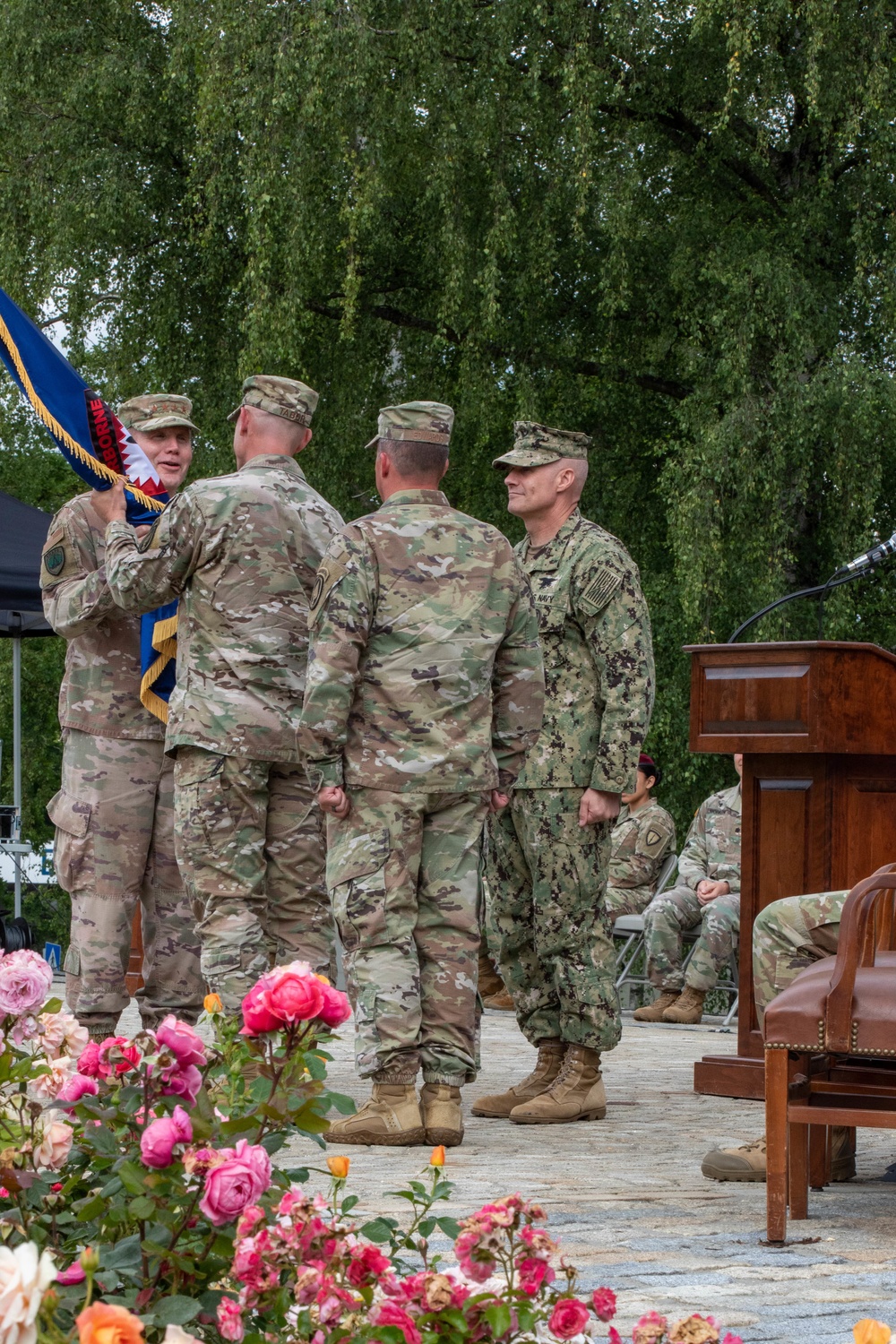 SOCEUR Change of Command