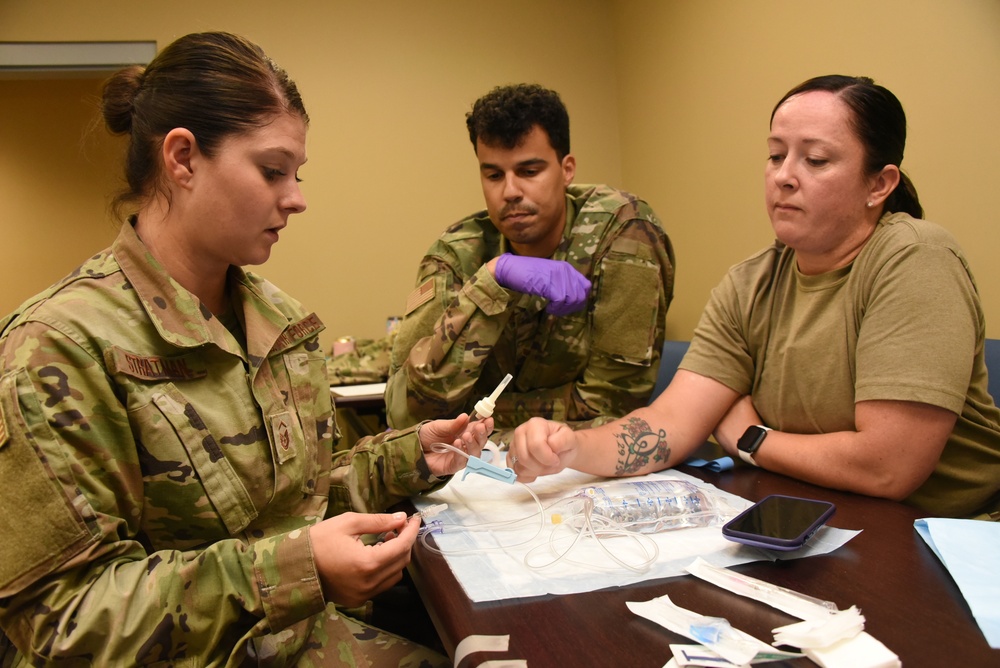 Airmen review IV administration procedure