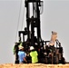 Contractors drill soil samples at troop project site at Fort McCoy