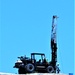 Contractors drill soil samples at troop project site at Fort McCoy