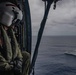 Chilean Helicopter prepares to land on board USS Micheal Monsoor