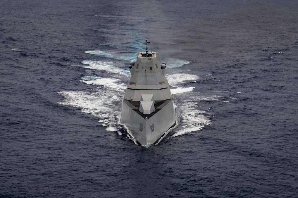 USS Micheal Monsoor transits Pacific Ocean