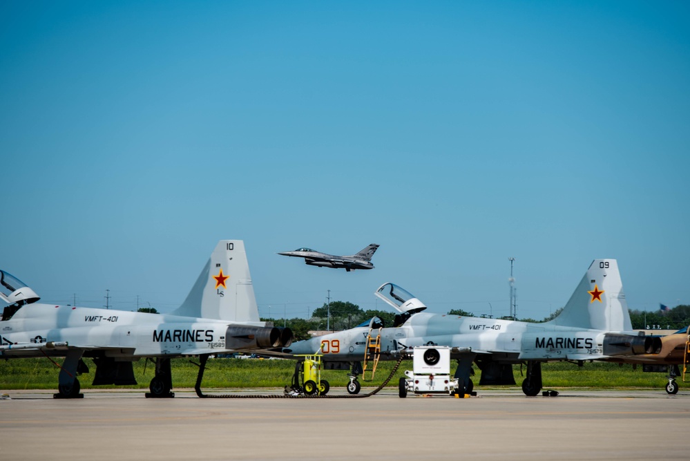 114th Fighter Wing Conducts Joint Training with the Marines