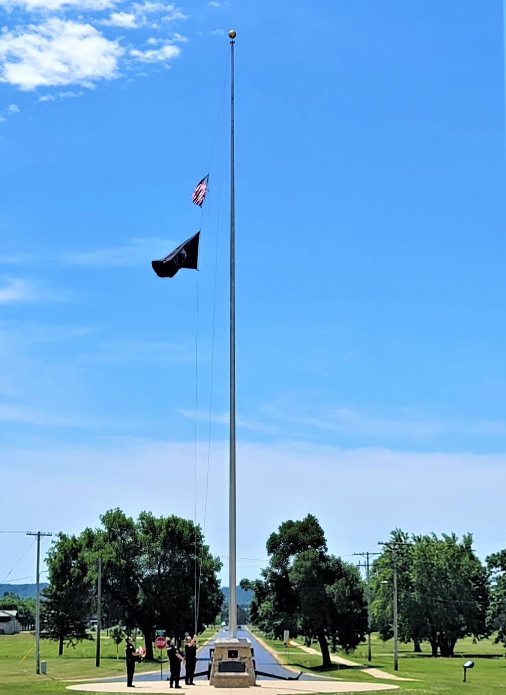 Fort McCoy police fly special flag for department