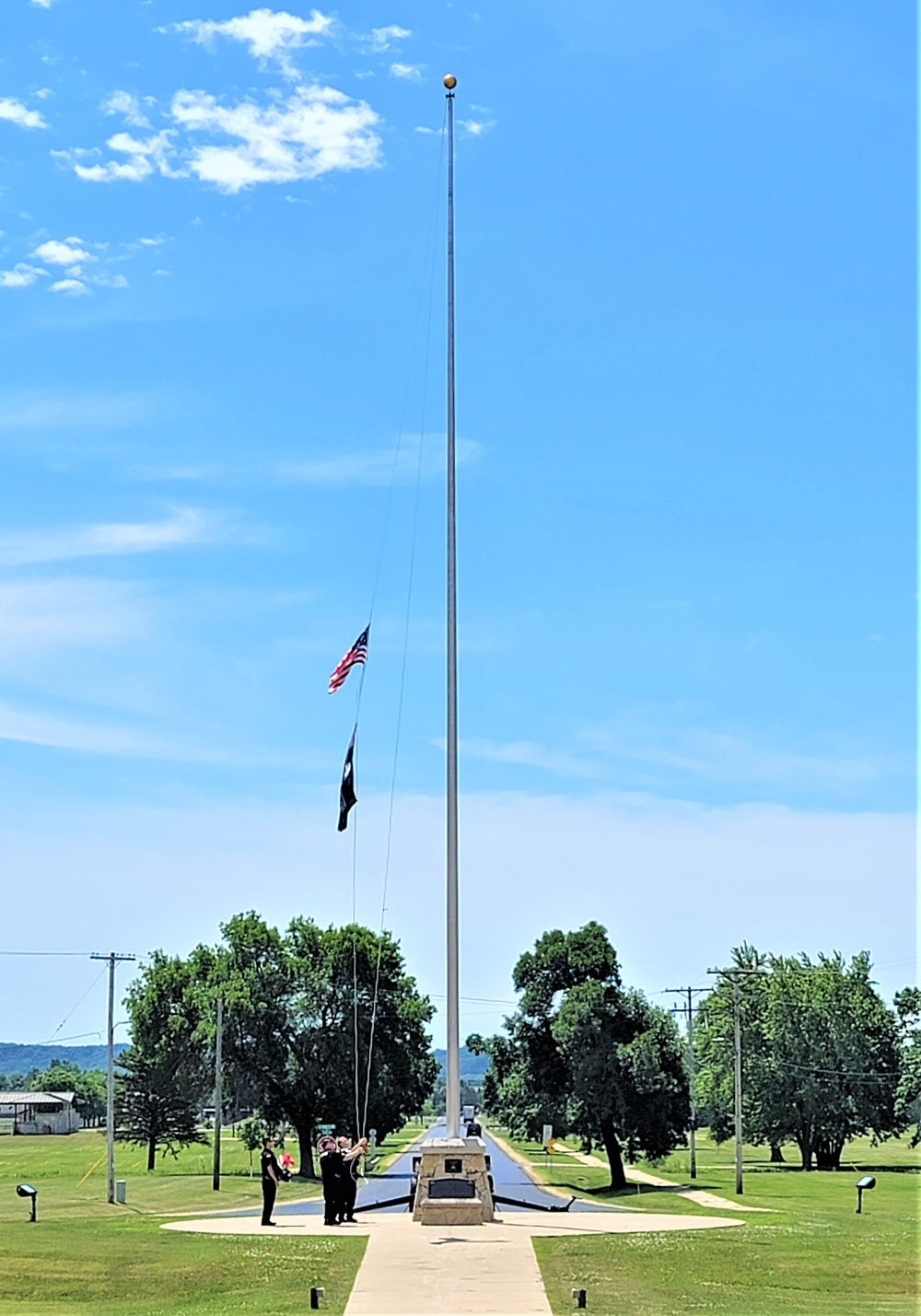 Fort McCoy police fly special flag for department