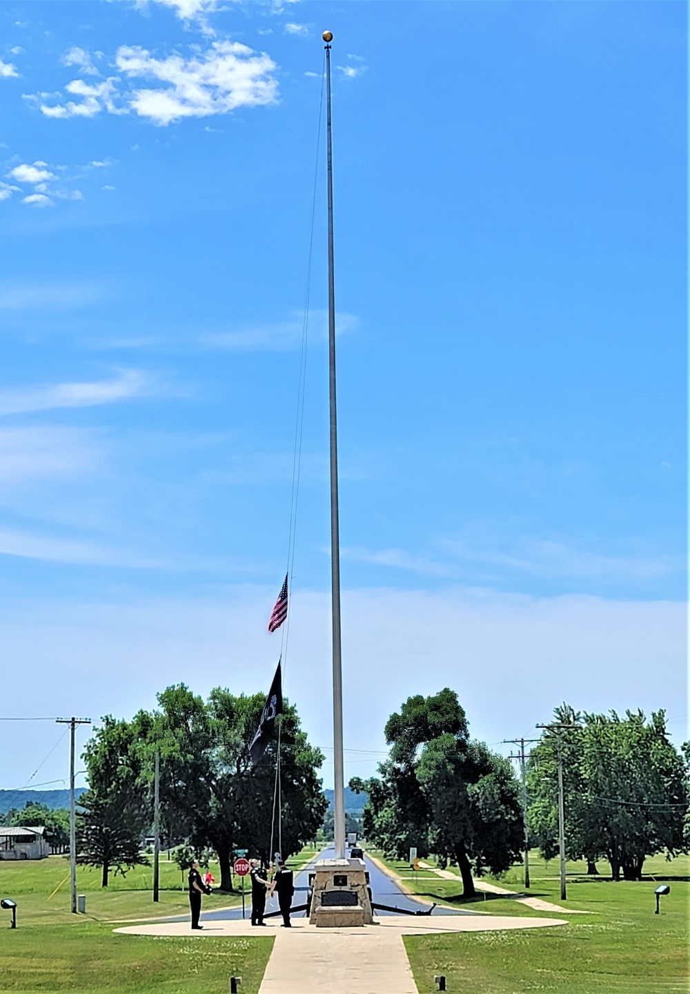 Fort McCoy police fly special flag for department