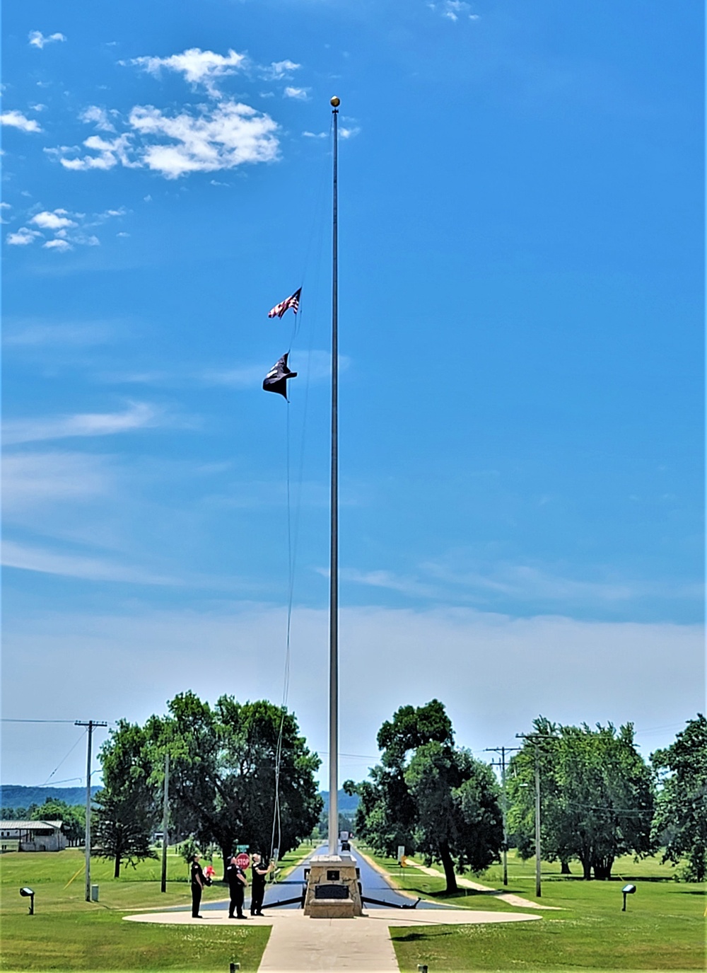 Fort McCoy police fly special flag for department