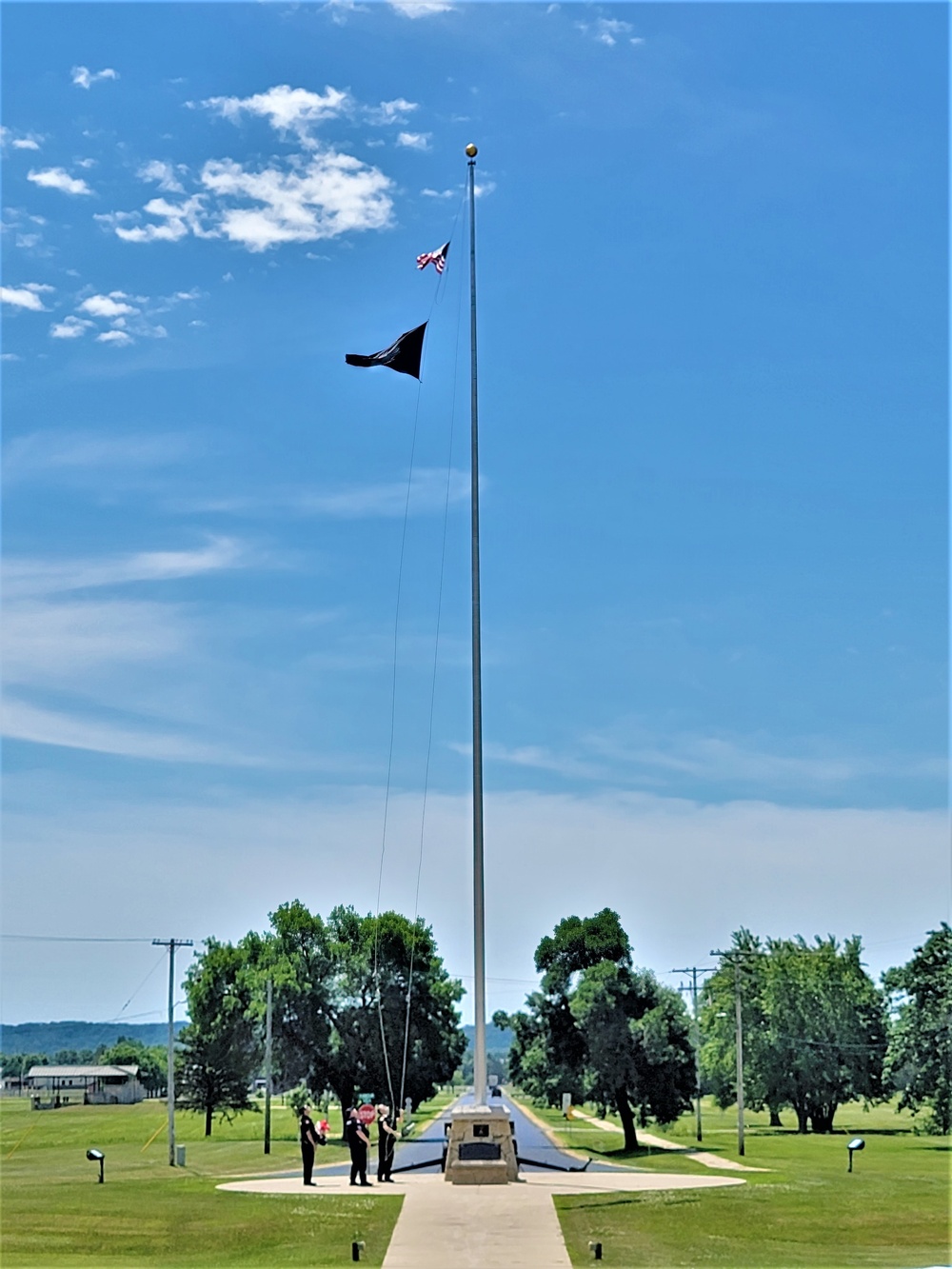 Fort McCoy police fly special flag for department