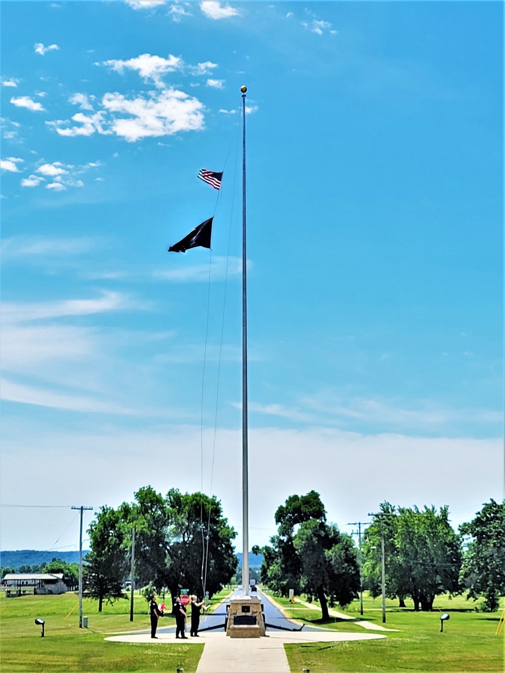 Fort McCoy police fly special flag for department