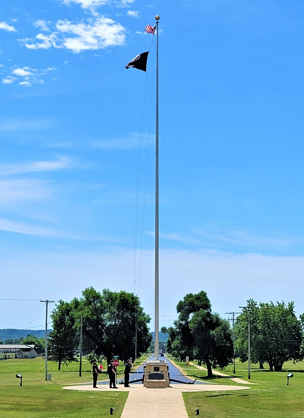 Fort McCoy police fly special flag for department