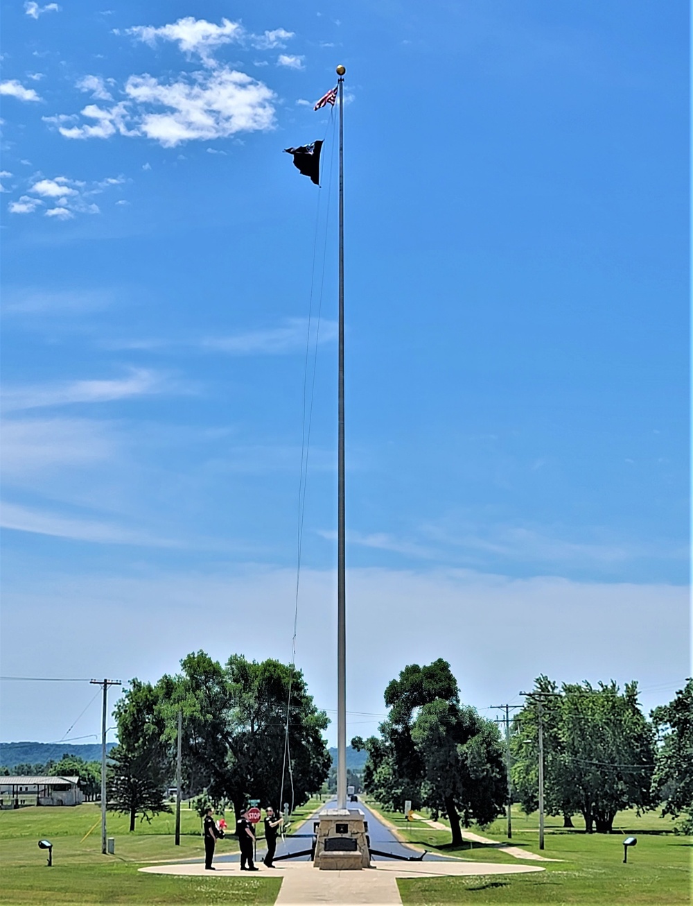 Fort McCoy police fly special flag for department