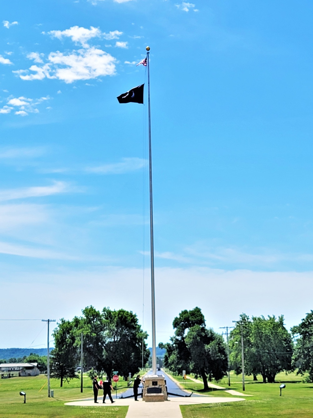 Fort McCoy police fly special flag for department