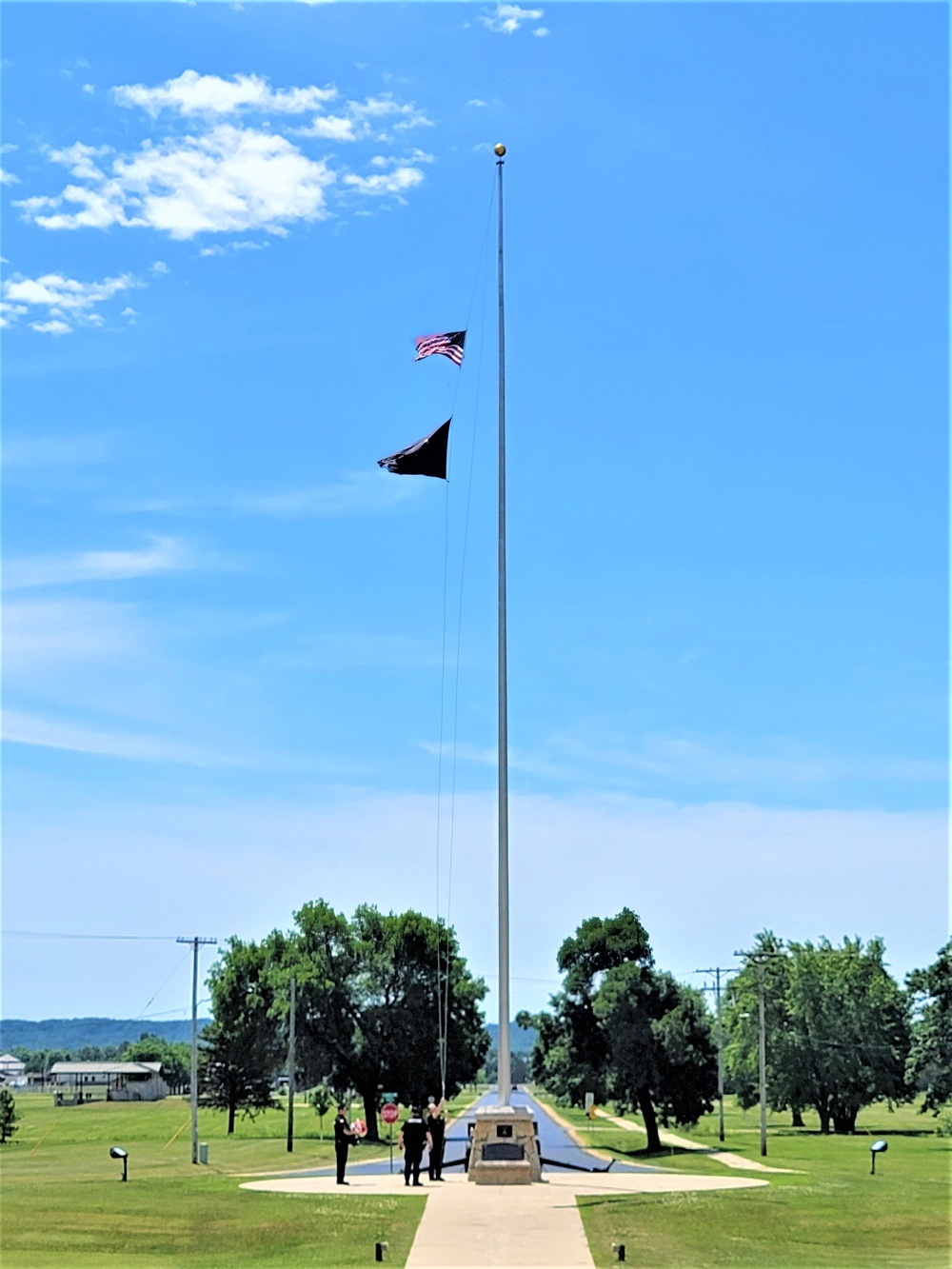 Fort McCoy police fly special flag for department