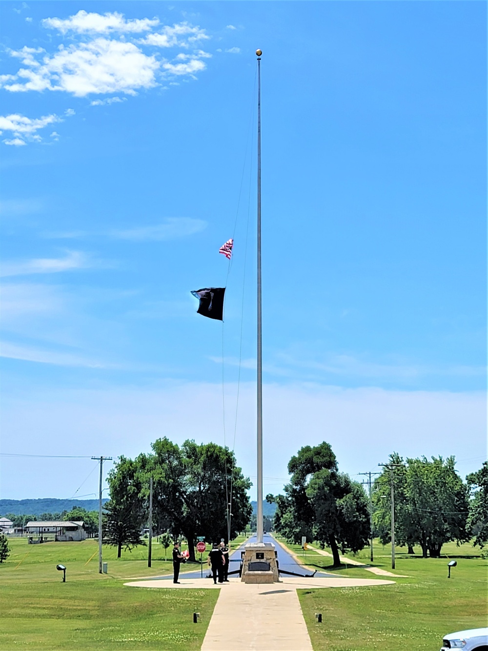 Fort McCoy police fly special flag for department