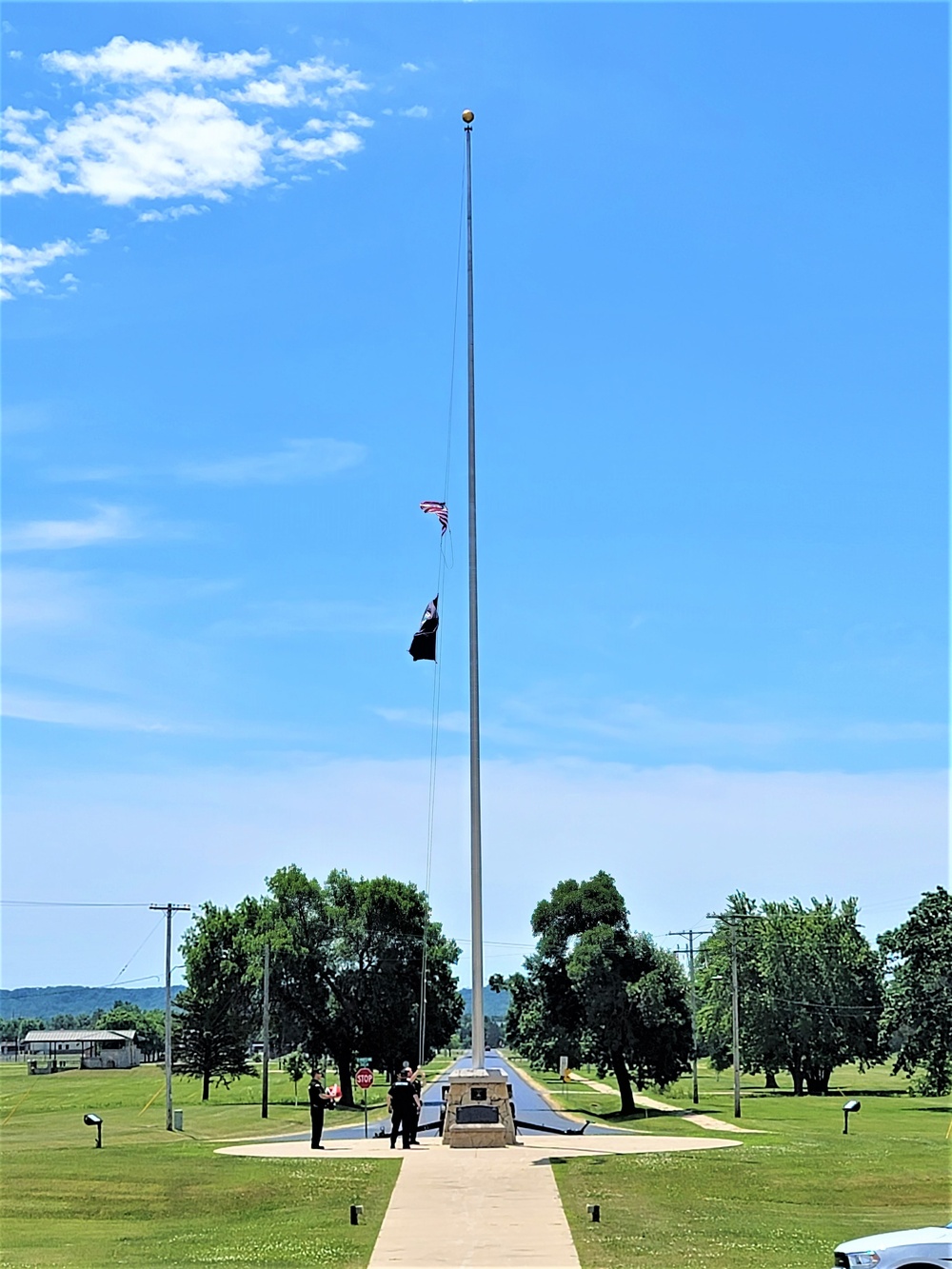 Fort McCoy police fly special flag for department