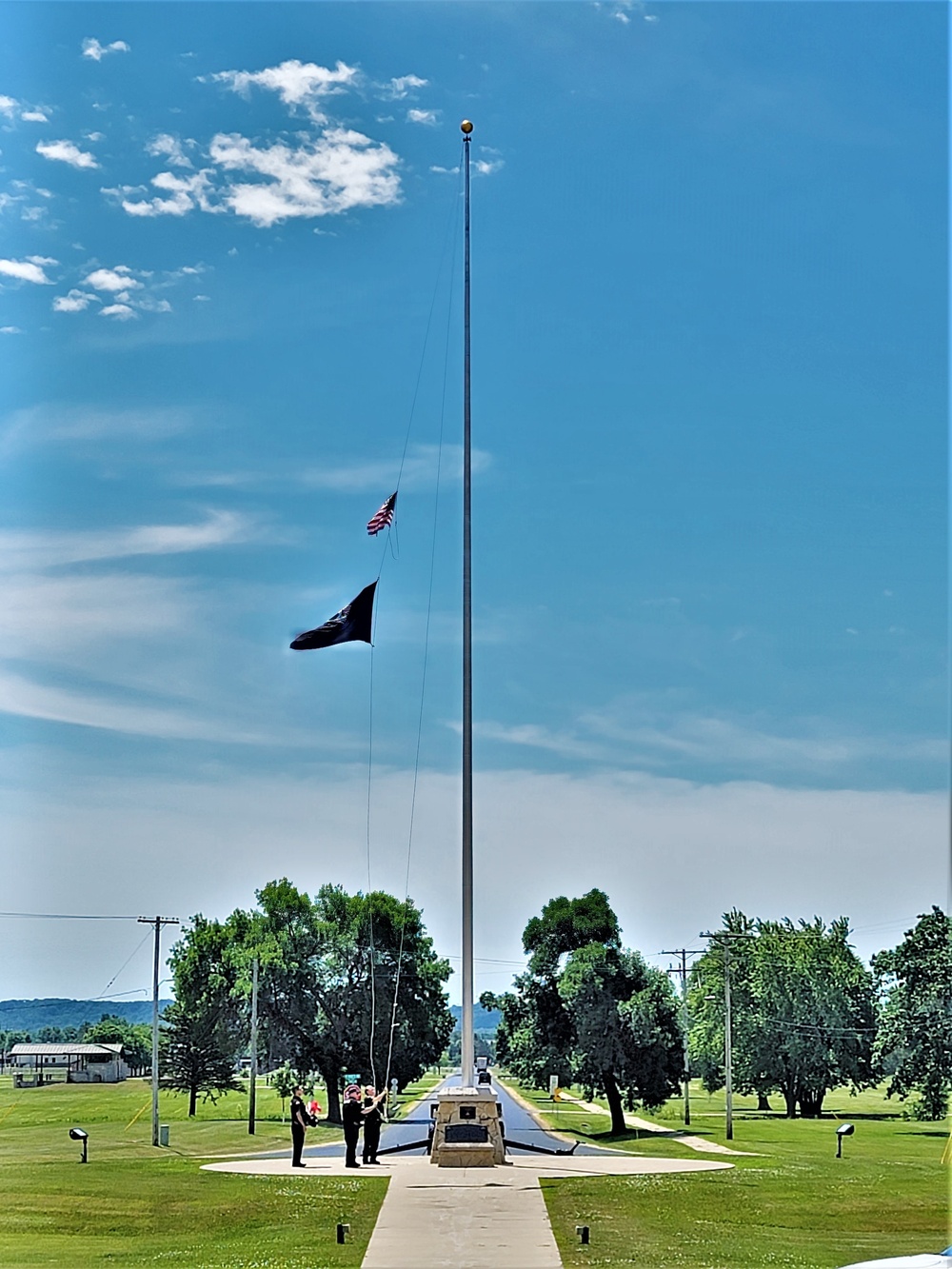 Fort McCoy police fly special flag for department