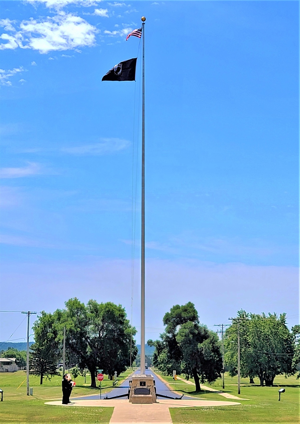 Fort McCoy police fly special flag for department