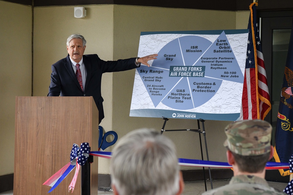 Space Development Agency, ND congressional leaders celebrate the basing of first ground operations and integration center at Grand Forks AFB