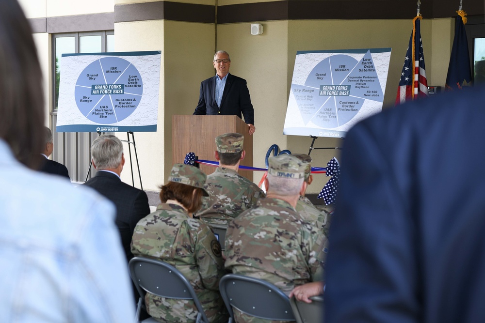 Space Development Agency, ND congressional leaders celebrate the basing of first ground operations and integration center at Grand Forks AFB