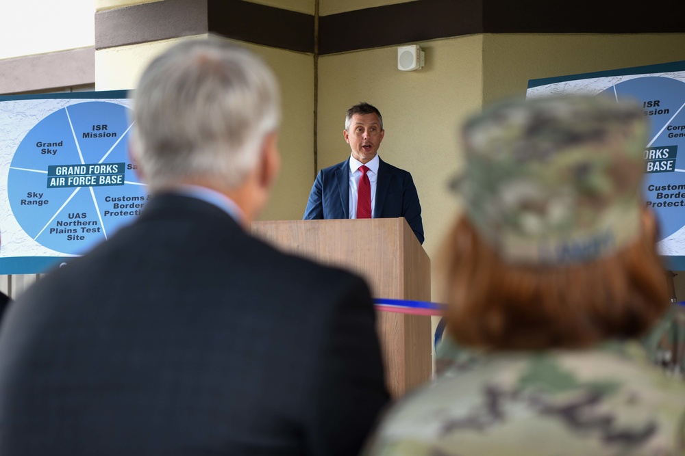 Space Development Agency, ND congressional leaders celebrate the basing of first ground operations and integration center at Grand Forks AFB