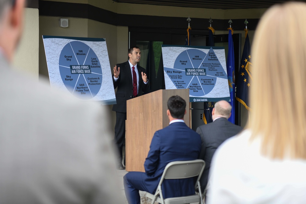 Space Development Agency, ND congressional leaders celebrate the basing of first ground operations and integration center at Grand Forks AFB