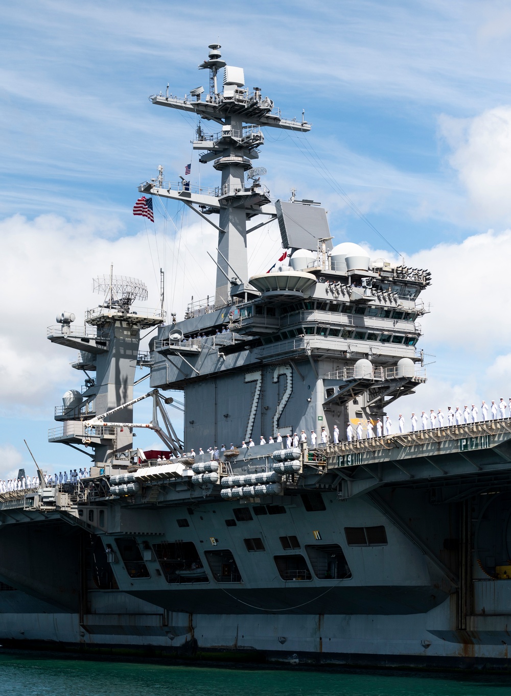 USS Abraham Lincoln arrives at Pearl Harbor for RIMPAC 2022