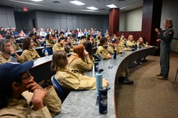 19th AW commander speaks at "S.H.E. Can" aviation camp graduation