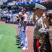 Commanding General of MCRD San Diego Throws the First Pitch at Padres Game