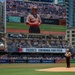 Commanding General of MCRD San Diego Throws the First Pitch at Padres Game