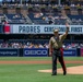 Commanding General of MCRD San Diego Throws the First Pitch at Padres Game