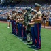 Commanding General of MCRD San Diego Throws the First Pitch at Padres Game