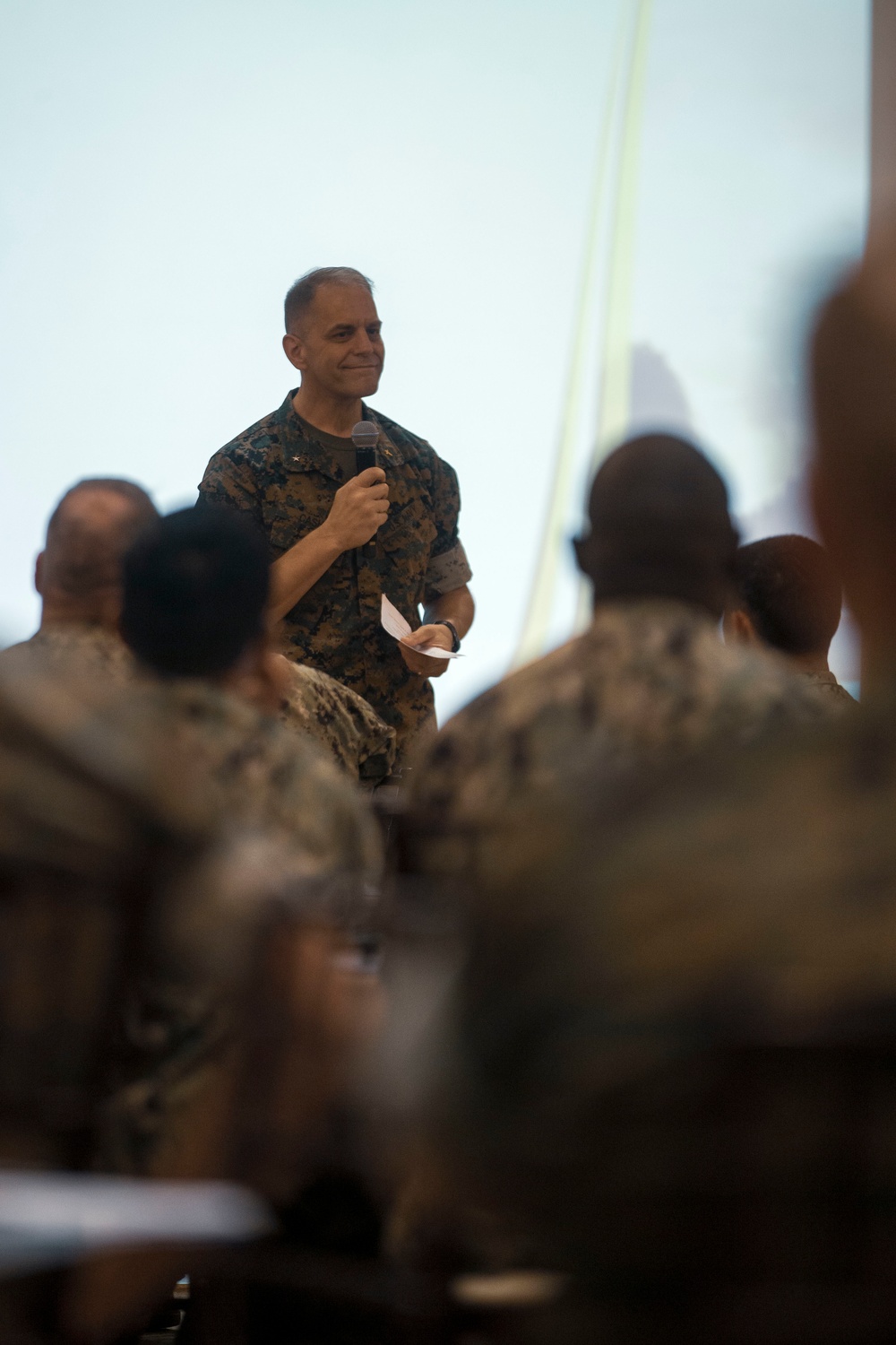 Chaplain Cash speaks to west coast religious personnel