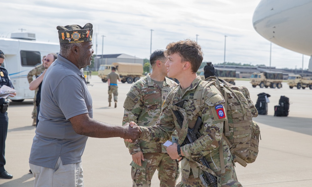 82nd Airborne Division Paratroopers Redeploy Home From Poland