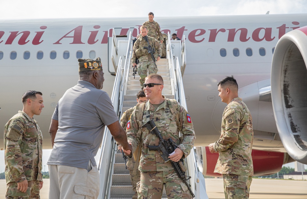 82nd Airborne Division Paratroopers Redeploy Home From Poland