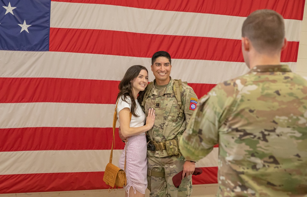 82nd Airborne Division Paratroopers Redeploy Home From Poland