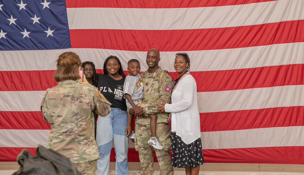 82nd Airborne Division Paratroopers Redeploy Home From Poland