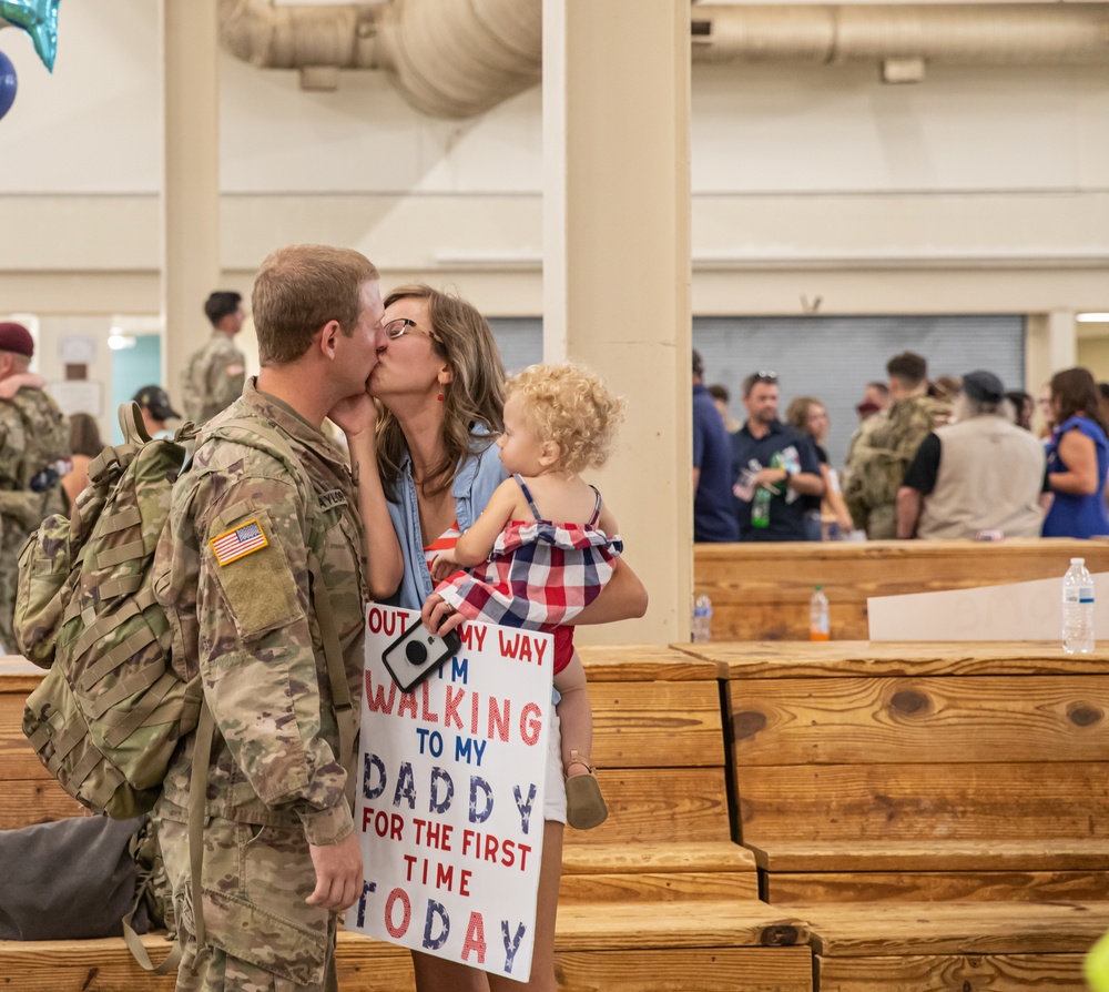 82nd Airborne Division Paratroopers Redeploy Home From Poland