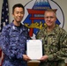 Capt. Takafumi Yamamoto Receives Letter of Appreciation from Commander, Submarine Group 7