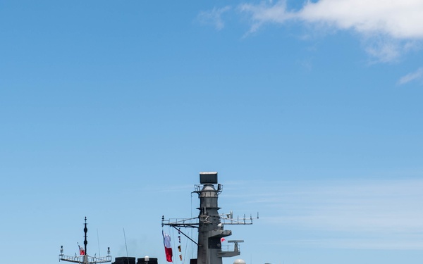 CNS Almirante Lynch arrives at Pearl Harbor for RIMPAC 2022