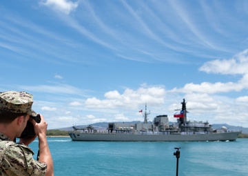 CNS Almirante Lynch arrives at Pearl Harbor for RIMPAC 2022