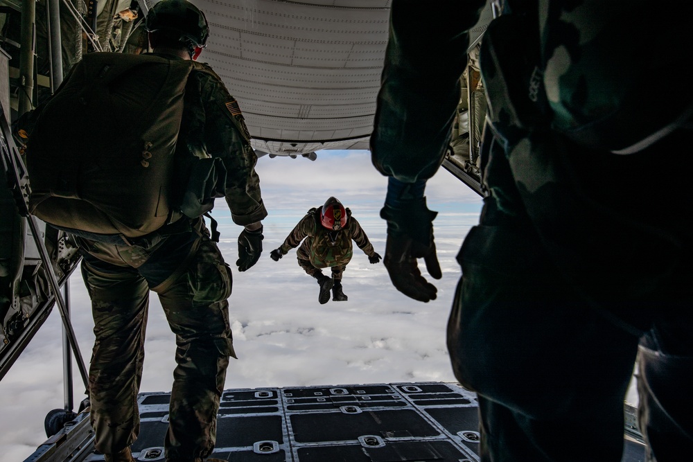 Special Operations Commands descend over Le Mont Saint Michel