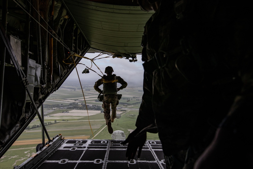 Special Operations Commands descend over Le Mont Saint Michel