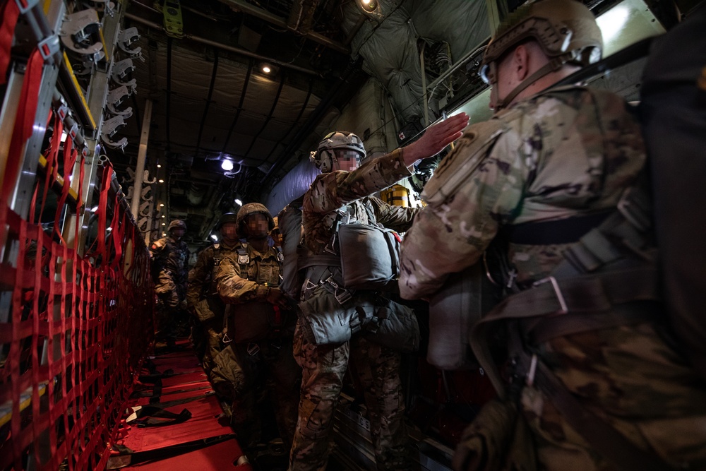 Special Operations Commands descend over Le Mont Saint Michel