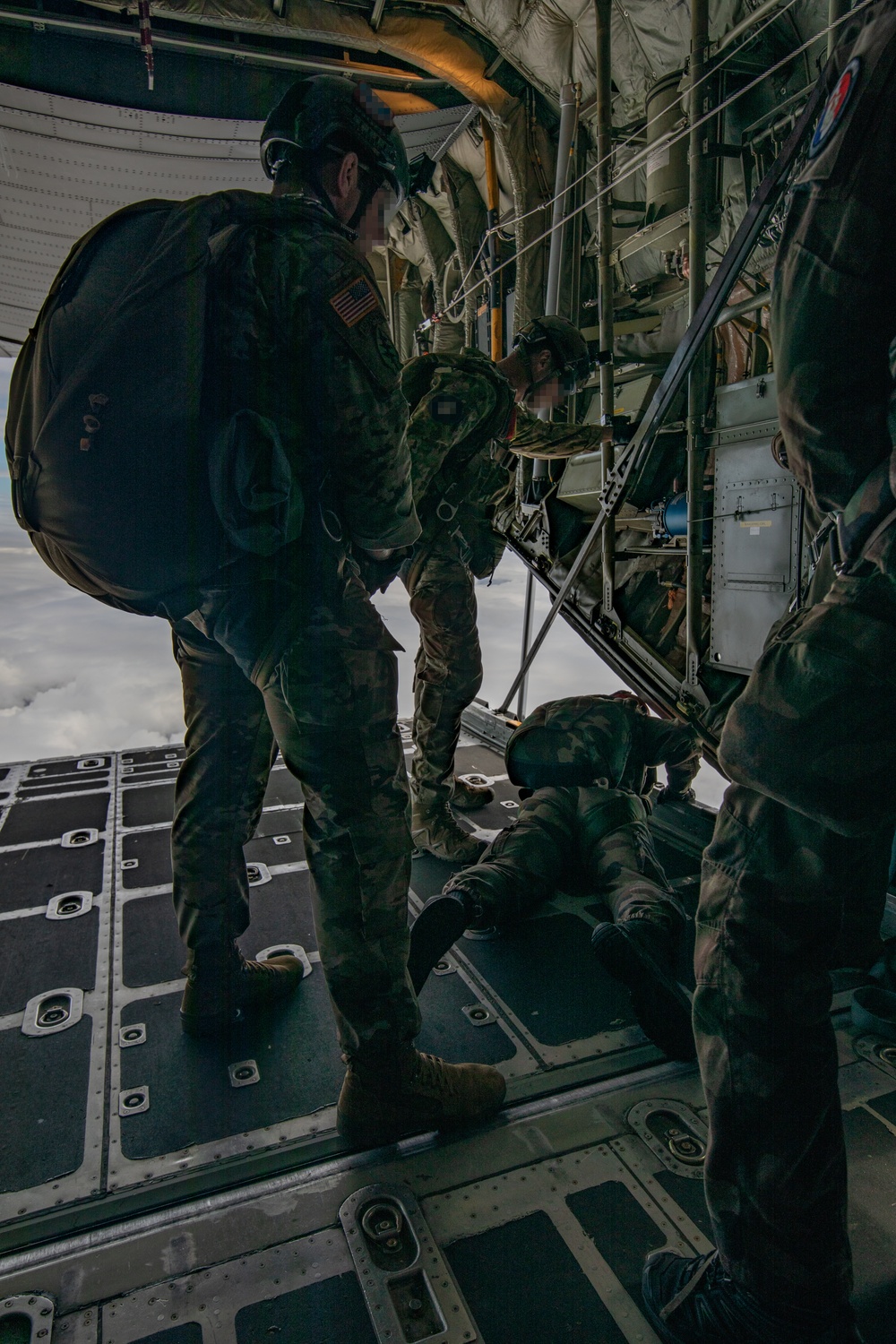 Special Operations Commands descend over Le Mont Saint Michel