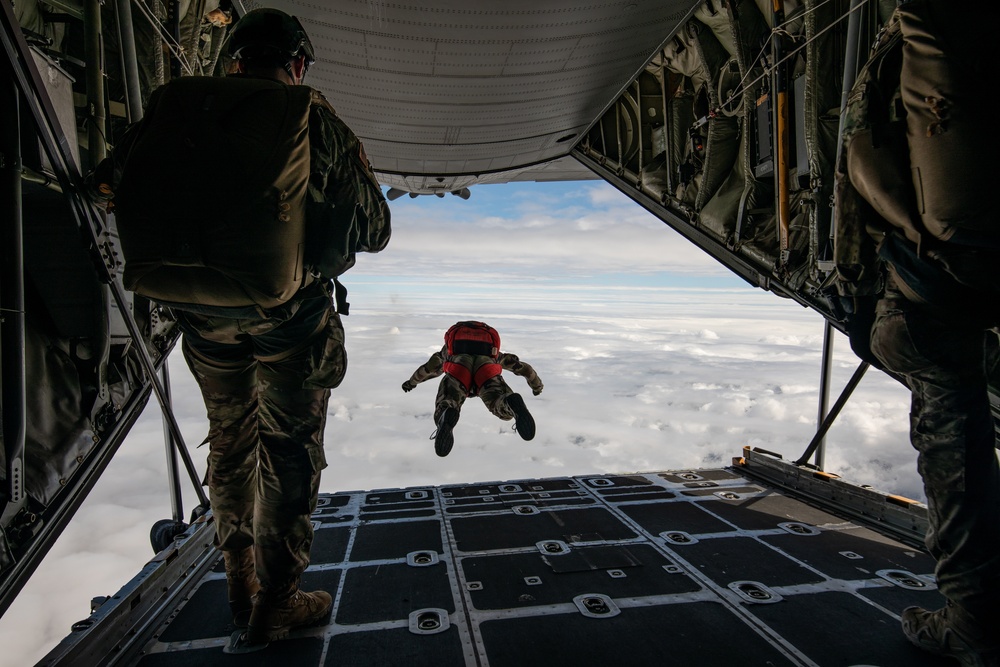 Special Operations Commands descend over Le Mont Saint Michel