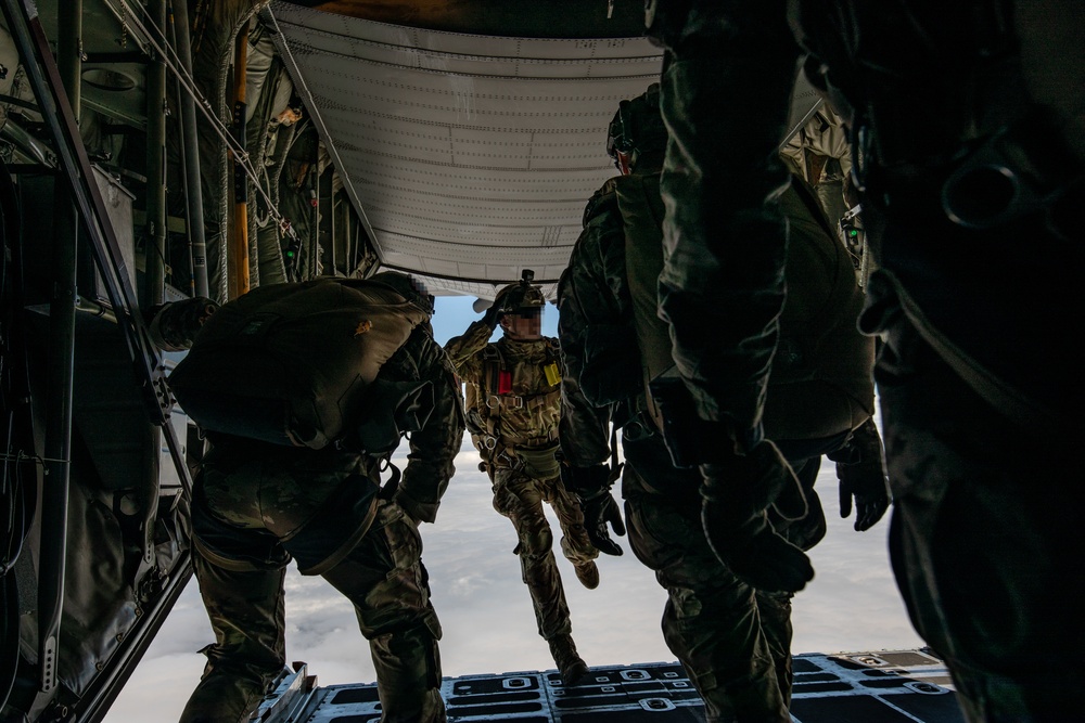 Special Operations Commands descend over Le Mont Saint Michel