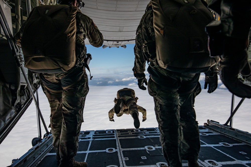 Special Operations Commands descend over Le Mont Saint Michel