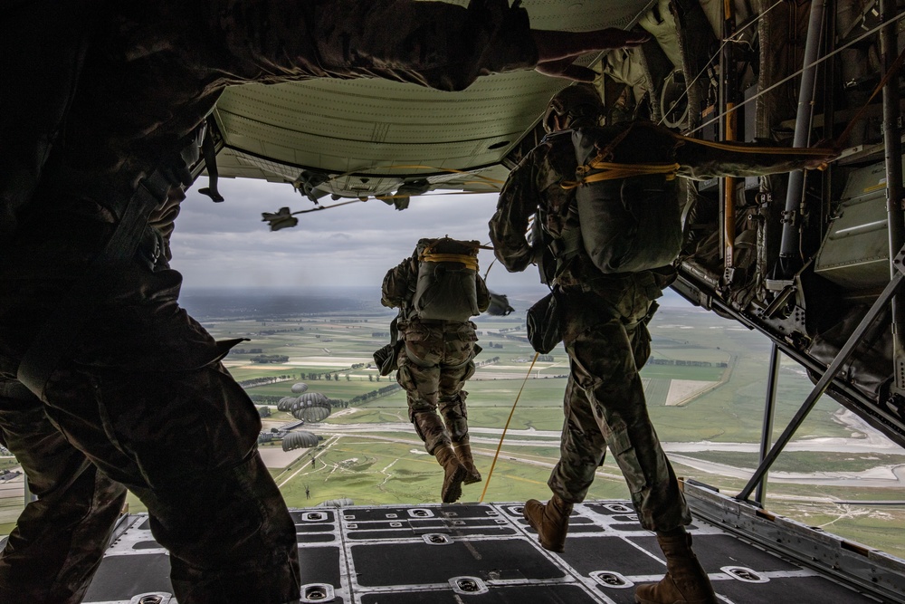 Special Operations Commands descend over Le Mont Saint Michel